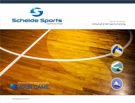 Schelde Sports North America Volleyball+Basketball Catalog