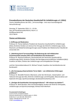 Oberstarzt Prof. Dr. Med. Benedikt Friemert