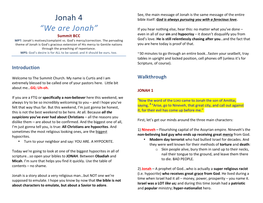 Jonah 4 Bible Itself: God Is Always Pursuing You with a Ferocious Love