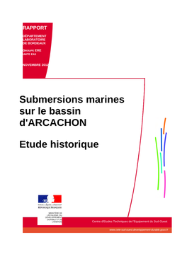 Submersions Marines Sur Le Bassin D'arcachon Etude Historique