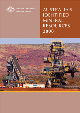 Australia's Identified Mineral Resources 2008
