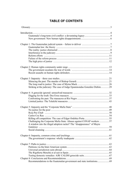 Table of Contents