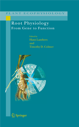 Root Physiology from Gene to Function