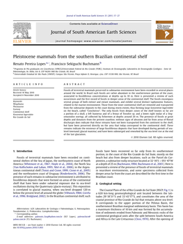 Pleistocene Mammals from the Southern Brazilian Continental Shelf