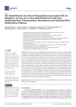 The Identification of a Novel Fucosidosis-Associated