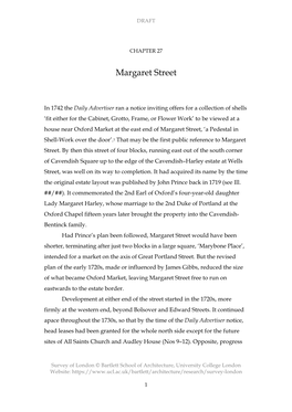 Chapter 27: Margaret Street