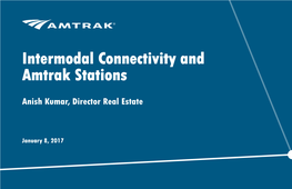 Intermodal Connectivity and Amtrak Stations