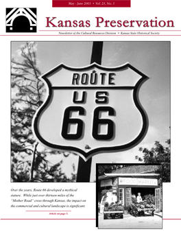 Route 66 Developed a Mythical Stature