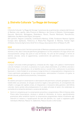 3. Distretto Culturale “Le Regge Dei Gonzaga”