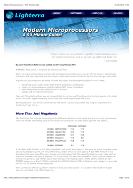 Modern Microprocessors - a 90 Minute Guide! 03/05/2012 17:04