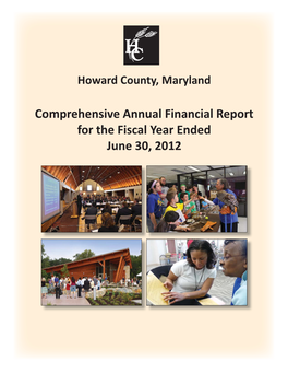 Comprehensive Annual Financial Report, FY2012