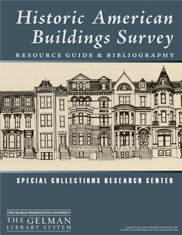 Historic American Buildings Survey for Washington, DC