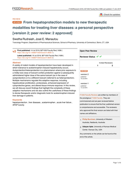 Version 2; Peer Review: 2 Approved] Swetha Rudraiah, José E