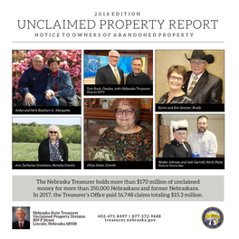 Unclaimed Property Report Notice to Owners of Abandoned Property