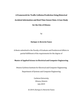 Master Thesis, University of Waterloo, 2013