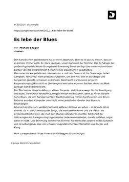 Es Lebe Der Blues