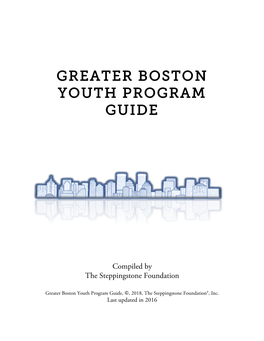 Greater Boston Youth Program Guide
