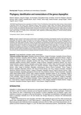 Final 20140721 SIM78 Aspergillus Nomenclature