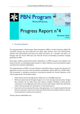 French Polynesia PBN Plan 2016/2018 D