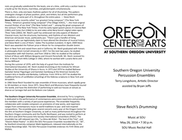 May 26, 2016 SOU Percussion Ensembles