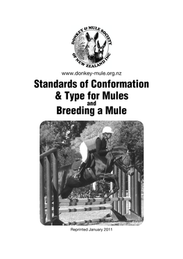 Standards of Conformation & Type for Mules Breeding a Mule