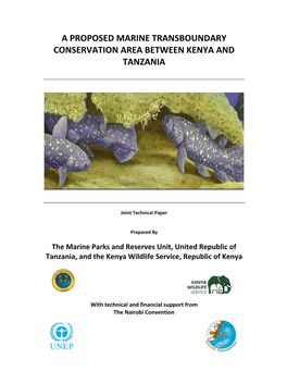 A Proposed Marine Transboundary Conservation Area Between Kenya and Tanzania