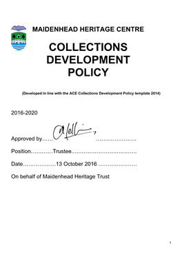 Collections Development Policy