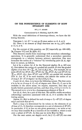 On the Nonexistence of Elements of Hopf Invariant One