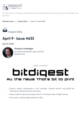 April 9 · Issue #633