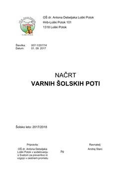 Načrt Varnih Šolskih Poti