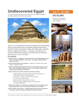 Undiscovered Egypt