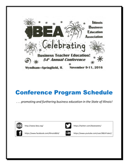 Conference Program Schedule