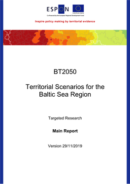 BT2050 Territorial Scenarios for the Baltic Sea Region