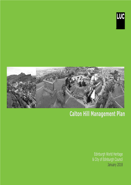 Calton Hill Management Plan