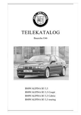 TEILEKATALOG Baureihe E46