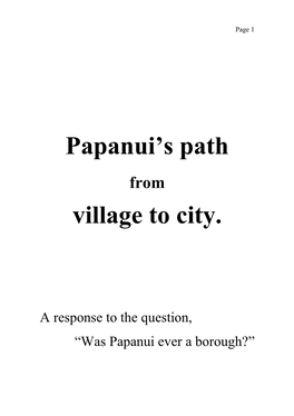 Papanui's Path from Village to City