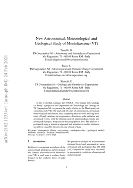 Arxiv:2102.12334V1 [Astro-Ph.IM] 24 Feb 2021