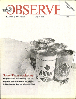 THE TEXAS BS a Journal of Free Voices Ejuly 7, 1978 500
