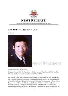 New Air Force Chief Takes Over