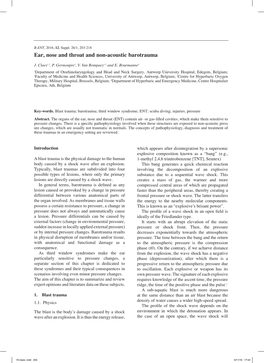 Ear, Nose and Throat and Non-Acoustic Barotrauma