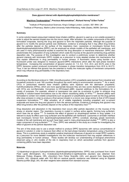 Drug Delivery to the Lungs 27, 2016 – Wachirun Terakosolphan Et Al