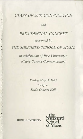 School Ofmusic PROGRAM