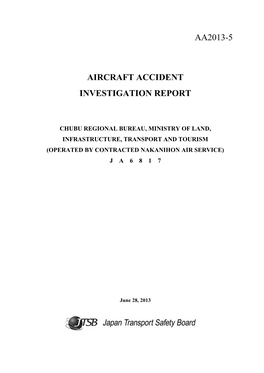 Aa2013-5 Aircraft Accident Investigation Report