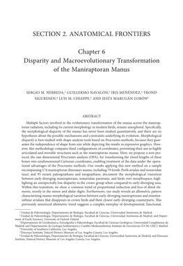 SECTION 2. ANATOMICAL FRONTIERS Chapter 6 Disparity