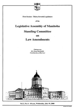 Legislative Assembly of Manitoba Standing Committee on Law Amendments