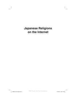 Japanese Religions on the Internet