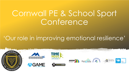 Cornwall County PE & School Sport Conference 2018