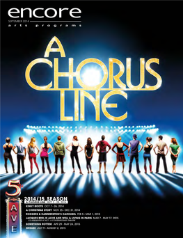5Th Avenue a Chorus Line Encore Arts Seattle