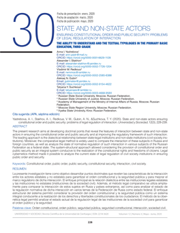 State and Non-State Actors