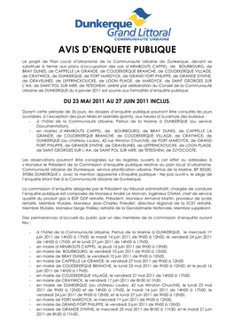 Avis D'enquete Publique